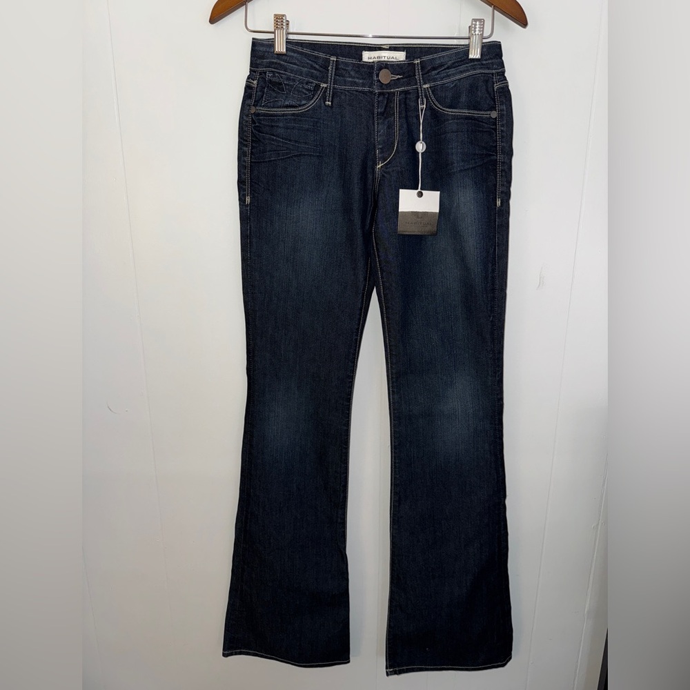 Habitual Dark Indigo Women's Bootcut Jeans NWT